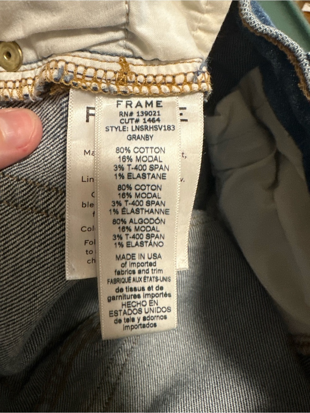 Frame Denim Le Nouveau Straight-Leg Jeans Granby wash size 24 - Picture 5 of 9